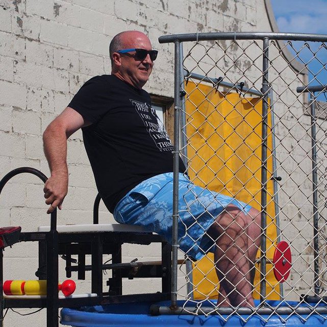 Peter Platt in Dunk Tank