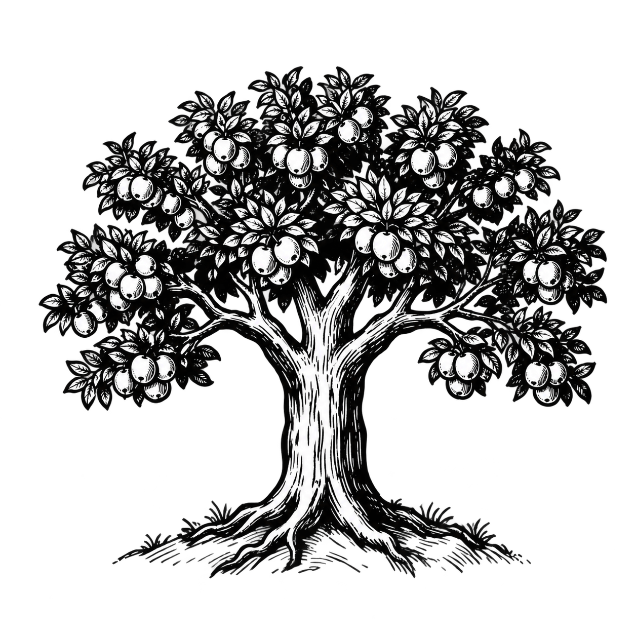 A mature fruit tree representing sustainable business growth